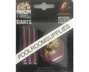 NRL QLD Queensland State of Origin Dart Flights & Shafts Replacement Parts Darts