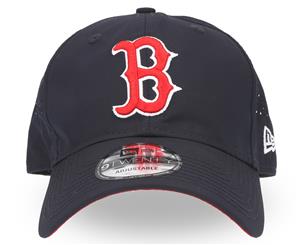 New Era Boston Red Sox Perforated Pivot 9TWENTY Adjustable Baseball Cap - Black