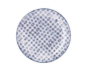 Nicola Spring Patterned Dinner Plate - 26cm - Blue Flower Print Design