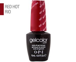 OPI GelColor Lacquer - Red Hot Rio