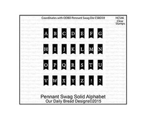 Our Daily Bread Clear Stamp 4.5 Inch X8.5 Inch Pennant Swag Alphabet