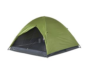 Oztrail 3 Person Dome Tent Camping Hiking Outdoor Shelter Green Flinders