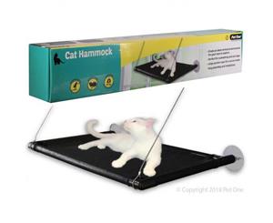 Pet One Cat Window Hammock Black