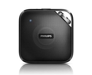 Philips Compact Wireless Portable Bluetooth Speaker w/ Built-In Microphone