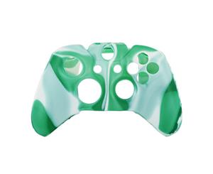 REYTID Controller Skin Silicone Protective Rubber Cover Gel Grip Case - Compatible with Microsoft Xbox One Gamepad - Light Green/White