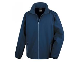 Result Mens Core Printable Softshell Jacket (Navy/ Navy) - RW3697