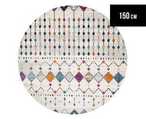 Rug Culture 150cm Mirage Modern Round Rug - Multi