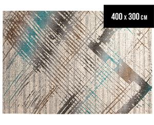 Rug Culture 400x300cm Aspect 350 Power Loomed Rug - Blue