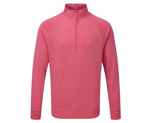 Russell Mens Hd 1/4 Zip Sweatshirt (Pink Marl) - RW5503