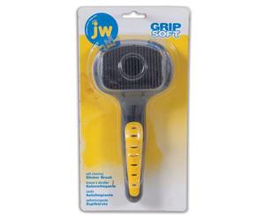 Self Cleaning Slicker Cat Brush by JW Grip Soft