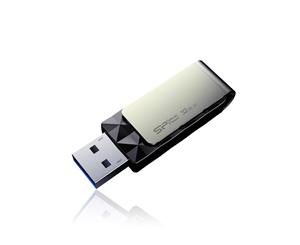 Silicon Power Blaze B30 Angled USB 3.0 External Flash Drive 32GB Black - Computer File Storage Hub