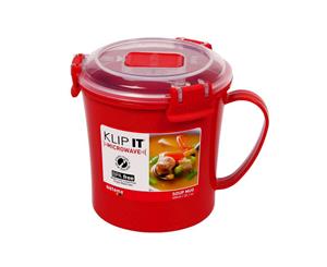 Sistema Red Klip It Microwave Soup To Go Mug 656ml