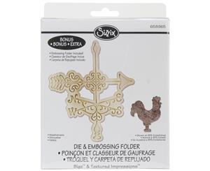 Sizzix Bigz Die W/Bonus Textured Impressions 5.5&quotX6"-Weathervane