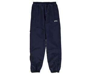 Slazenger Boys Closed Hem Woven Pants Trousers Bottoms Juniors - Navy