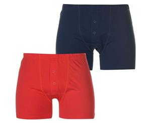 Slazenger Men 2 Pack Boxers Mens - Red/Blue 1