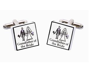 Sonia Spencer model wedding bone china cufflinks Grandfather of The Bride