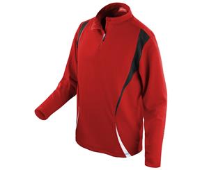 Spiro Unisex Sports Trial Performance Training Top (Red/Black/White) - RW1471