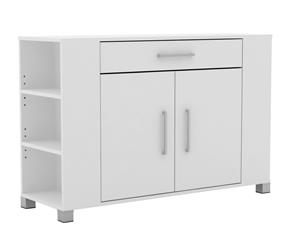 Tarin Buffet with Drawer & Cupboard Storage Cabinet Sideboard - White