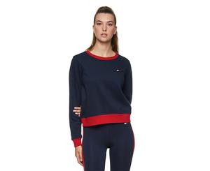 Tommy Hilfiger Sport Women's Set In Sleeve Sweatshirt w/ Logo - Navy