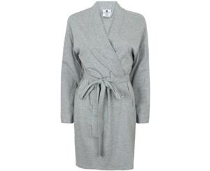 Towel City Womens/Ladies Wrap Bath Robe / Towel (180 Gsm) (Heather Grey) - RW1587