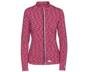 Trespass Womens/Ladies Indira Long Sleeve Full Zip Active Top (Grape Wine Marl) - TP3553