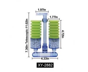 Twin Sponge Filter With Media Chamber Ziss Xy-2882