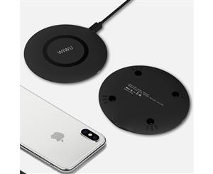 WIWU M3 Wireless Charger Smart Fast Charger 15W Charging Type C Output Receiver Pad-Black