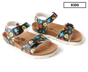 Walnut Melbourne Kids' Mr Men Zug Sandals - Black