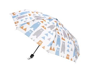 X-Brella Ladies/Womens Compact Medium Canopy Umbrella (White) - UM345