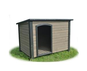 XL Large Wooden Pet Dog Kennel Timber House Cabin Wood Log Box