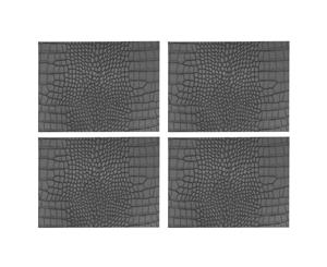 iStye Mock Croc Grey Faux Leather Placemats