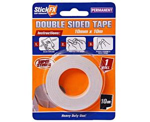 1 ROLL White Double Sided Tape 10mm x 10m