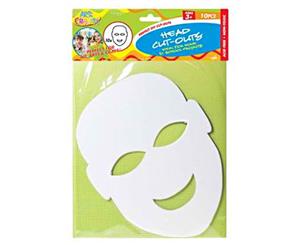 10pce 25cm Head Cut-Outs Ideal for Home or School Projects Acid Free DYI - Head