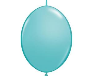 15cm Caribbean Blue Latex Balloons Pack of 50