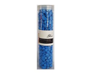 1pce Blue 650g Tube of 1-2cm Coloured Rocks Gravel for Home Decor - Blue