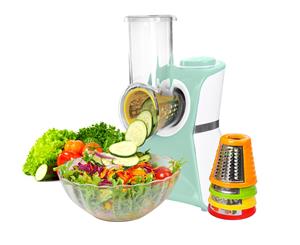 2 In 1 Frozen Fruit Dessert Maker Electric Salad Maker Food Chopper Shredder - Blue