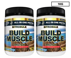 2 x BSC Nitrobulk Muscle Protein - Chocolate Fudge 500g