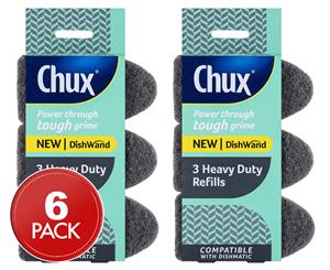 2 x Chux Dishwand Heavy Duty Refill 3pk