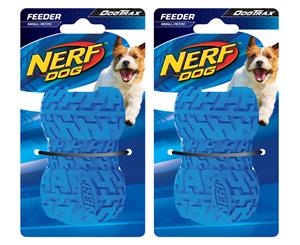 2 x NERF Dog Small Treat Feeder - Blue