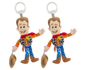 2PK Lamaze 29cm Toy Story Clip & Go Baby/Infant Activity Toy w/Teether Woody