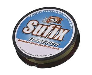 300m Spool of 6lb Sufix Synergy Monofliament Fishing Line - Lo Vis Green Mono Line