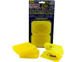 4 Pack of Rigrap 8512 Yellow Leader Rig Holders -Tangle Free Fishing Rig Storage