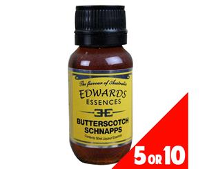 5 or 10 Pack Liqueur BUTTERSCOTCH SCHNAPPS 50ml Edwards Essence Home Brew