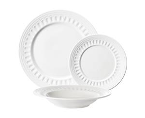 Alex Liddy Lyla Porcelain 12 Piece Dinner Set White