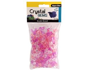 Aqua One Crystal Gems Acrylic Betta Gravel 145g 15mm Purple Passion