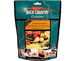 Back Country Cuisine Cooked Breakfast 2-Serve 175g Freeze-Dried Meal Gluten Free