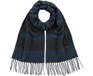 Barts Mens Twan Fringed Acrylic Winter Neckwarmer Scarf - Navy