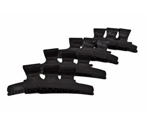 Black Butterfly Clips Large - 12pk