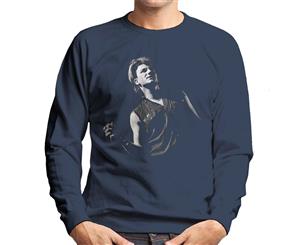 Bono Of U2 War Tour UK 1983 Men's Sweatshirt - Navy Blue