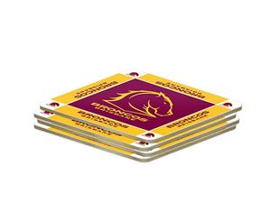 Brisbane Broncos NRL Set of 4 Cork Drinking Coasters